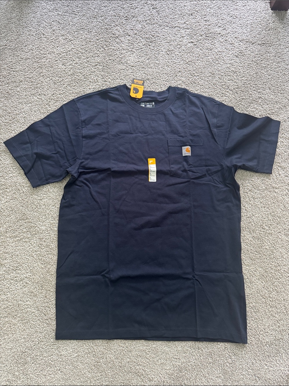 Carhartt Navy Short-Sleeve Pocket Tee